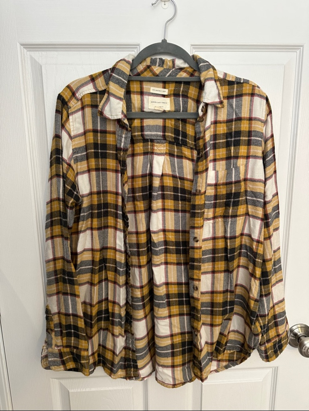 American Eagle Outfitters Women’s Plaid Button-Down Shirt